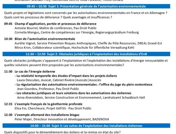 thumbnail of Programme_Enjeux juridiques installations d’EnR_7 juin 2019_Kehl