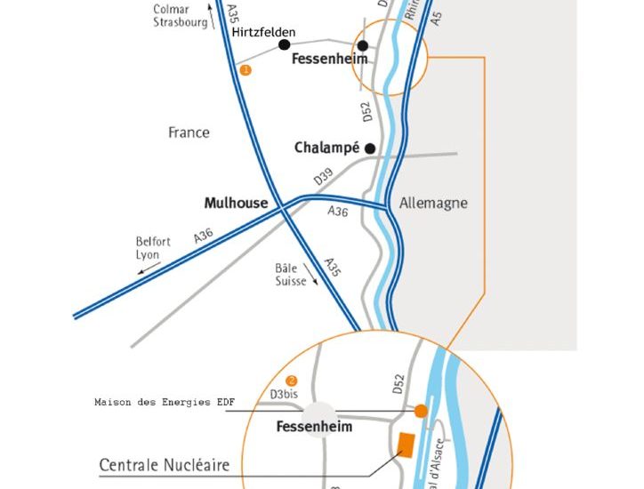 thumbnail of Plan d’accès CNPE Fessenheim