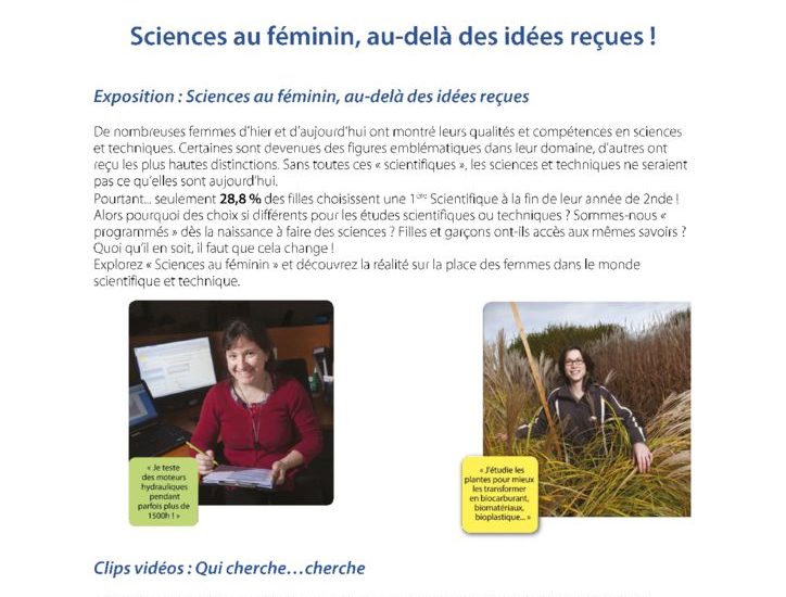 thumbnail of CP Sciences au féminin