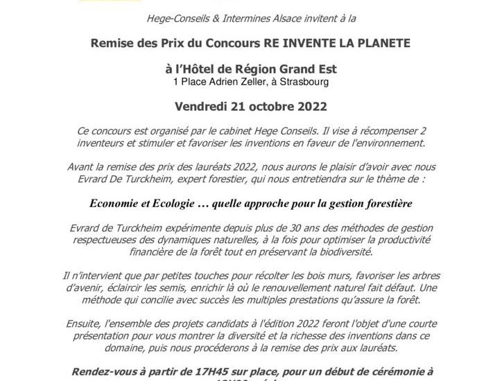 thumbnail of invitation remise des prix 2022 concours RE INVENTER LA PLANETE