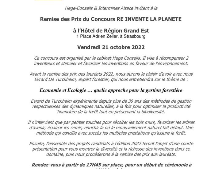 thumbnail of invitation remise des prix 2022 concours RE INVENTER LA PLANETE